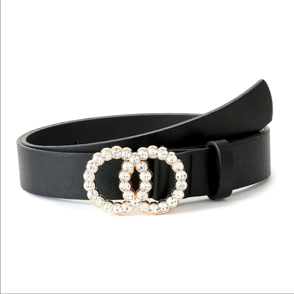 π NEW! Rhinestone Double Circle Belt π - Picture 4 of 8